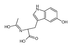 N-acetyl-5-hydroxy-L-tryptophan结构式