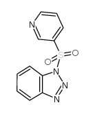 1-(3-吡啶基磺酰基)-1H-苯并三唑结构式
