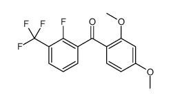 (2,4-dimethoxyphenyl)-[2-fluoro-3-(trifluoromethyl)phenyl]methanone Structure