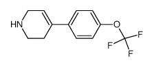 4-{4-[(trifluoromethyl)oxy]phenyl}-1,2,3,6-tetrahydropyridine结构式