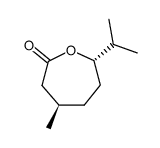 (4R-trans)-7-isopropyl-4-methyloxepan-2-one结构式