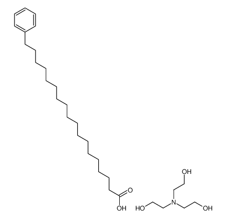 18-phenyloctadecanoic acid, compound with 2,2',2''-nitrilotriethanol (1:1)结构式