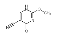 5-Pyrimidinecarbonitrile,1,6-dihydro-2-methoxy-6-oxo- Structure