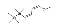 cis,cis-1-(pentamethyldisilanyl)-4-methoxy-1,3-butadiene结构式