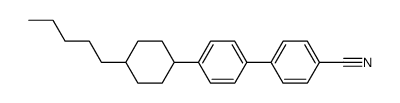 4--(4-(4-pentylcyclohexyl)phenyl)benzonitrile结构式
