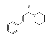 3-phenyl-1-piperidin-1-ylprop-2-ene-1-thione结构式