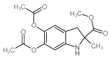 1H-Indole-2-carboxylic acid, 5,6-bis(acetyloxy)-2, 3-dihydro-2-methyl-, methyl ester picture