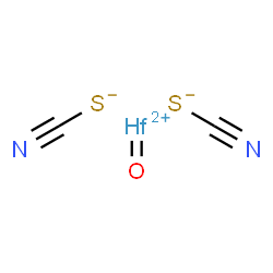 Bis(thiocyanic acid)oxohafnium salt结构式