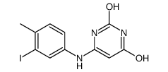 6-(3-iodo-4-methylanilino)-1H-pyrimidine-2,4-dione结构式