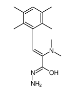 (E)-2-(dimethylamino)-3-(2,3,5,6-tetramethylphenyl)prop-2-enehydrazide结构式