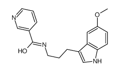 N-[3-(5-methoxy-1H-indol-3-yl)propyl]pyridine-3-carboxamide Structure