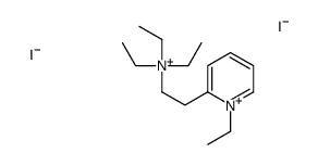 triethyl-[2-(1-ethylpyridin-1-ium-2-yl)ethyl]azanium,diiodide Structure