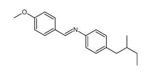 1-(4-methoxyphenyl)-N-[4-(2-methylbutyl)phenyl]methanimine Structure