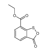 3-Oxo-3H-2,1-benzoxathiol-7-carbonsaeure-ethylester结构式