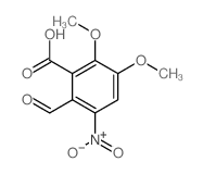 2-formyl-5,6-dimethoxy-3-nitro-benzoic acid Structure