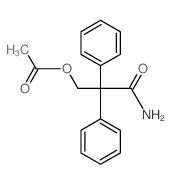 Hydracrylamide,2,2-diphenyl-, acetate (ester) (8CI) Structure