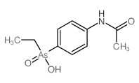 (4-acetamidophenyl)-ethyl-arsinic acid Structure