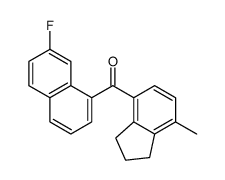 (7-fluoronaphthalen-1-yl)-(7-methyl-2,3-dihydro-1H-inden-4-yl)methanone结构式