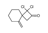 1,1-dichloro-5-methylenespiro[3.5]nonan-2-one Structure