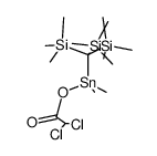 dimethyl(tris(trimethylsilyl)methyl)stannyl 2,2-dichloroacetate结构式