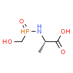 L-Alanine, N-(hydroxymethylphosphinyl)- (9CI) picture