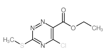 3-甲硫基-5-氯-6-甲酸乙酯-1,2,4-三嗪结构式