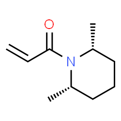 Piperidine, 2,6-dimethyl-1-(1-oxo-2-propenyl)-, (2R,6S)-rel- (9CI) Structure