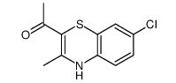 1-(7-chloro-3-methyl-4H-1,4-benzothiazin-2-yl)ethanone结构式