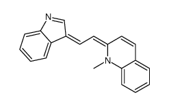 2-(2-indol-3-ylideneethylidene)-1-methylquinoline结构式