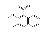 7-methoxy-6-methyl-8-nitroisoquinoline Structure