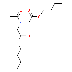 N-Acetyl-N-(2-butoxy-2-oxoethyl)glycine butyl ester Structure