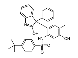 4-叔丁基-N-(5-羟基-4-甲基-2-(2-氧代-3-苯基吲哚结构式
