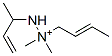 Hydrazinium, 1-(2-butenyl)-1,1-dimethyl-2-(1-methyl-2-propenyl)- (9CI) structure