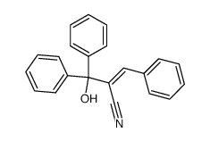 trans-2-cyano-3-hydroxy-1,3,3-triphenylprop-1-ene结构式