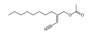 3-acetoxymethyl-2-undecenenitrile结构式