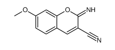 7-methoxy-2-imino-2H-chromene-3-carbonitrile Structure