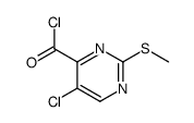 5-chloro-2-methylsulfanylpyrimidine-4-carbonyl chloride Structure
