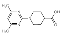 1-(4,6-DIMETHYLPYRIMIDIN-2-YL)PIPERIDINE-4-CARBOXYLICACID Structure