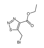 1,2,3-Thiadiazole-4-carboxylic acid,5-(bromomethyl)-,ethyl ester Structure