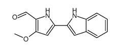 5-(1H-Indol-2-yl)-3-methoxy-1H-pyrrole-2-carbaldehyde structure