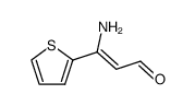(Z)-3-amino-3-(thiophen-2-yl)acrylaldehyde结构式