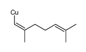 (Z)-(2,6-dimethylhepta-1,5-dien-1-yl)copper Structure