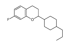7-fluoro-2-(4-propylcyclohexyl)-3,4-dihydro-2H-chromene Structure