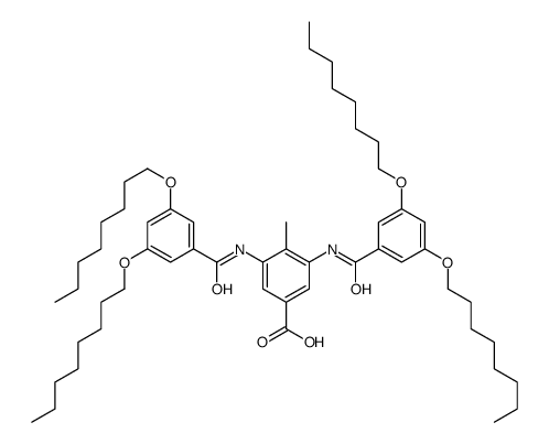 3,5-bis[(3,5-dioctoxybenzoyl)amino]-4-methylbenzoic acid Structure