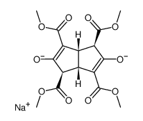 monosodium mono((1R,3aS,4R,6aS)-1,3,4,6-tetrakis(methoxycarbonyl)-1,3a,4,6a-tetrahydropentalene-2,5-bis(olate)) Structure