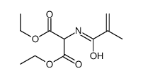 diethyl 2-(2-methylprop-2-enoylamino)propanedioate Structure