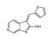 3-(thiophen-2-ylmethylidene)-1H-pyrrolo[2,3-c]pyridin-2-one Structure