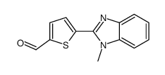 5-(1-methylbenzimidazol-2-yl)thiophene-2-carbaldehyde结构式