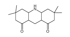 3,3,6,6-tetramethyl-2,4,4a,5,7,8a,9,9a,10,10a-decahydroacridine-1,8-dione结构式