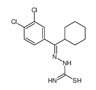 [[cyclohexyl-(3,4-dichlorophenyl)methylidene]amino]thiourea Structure